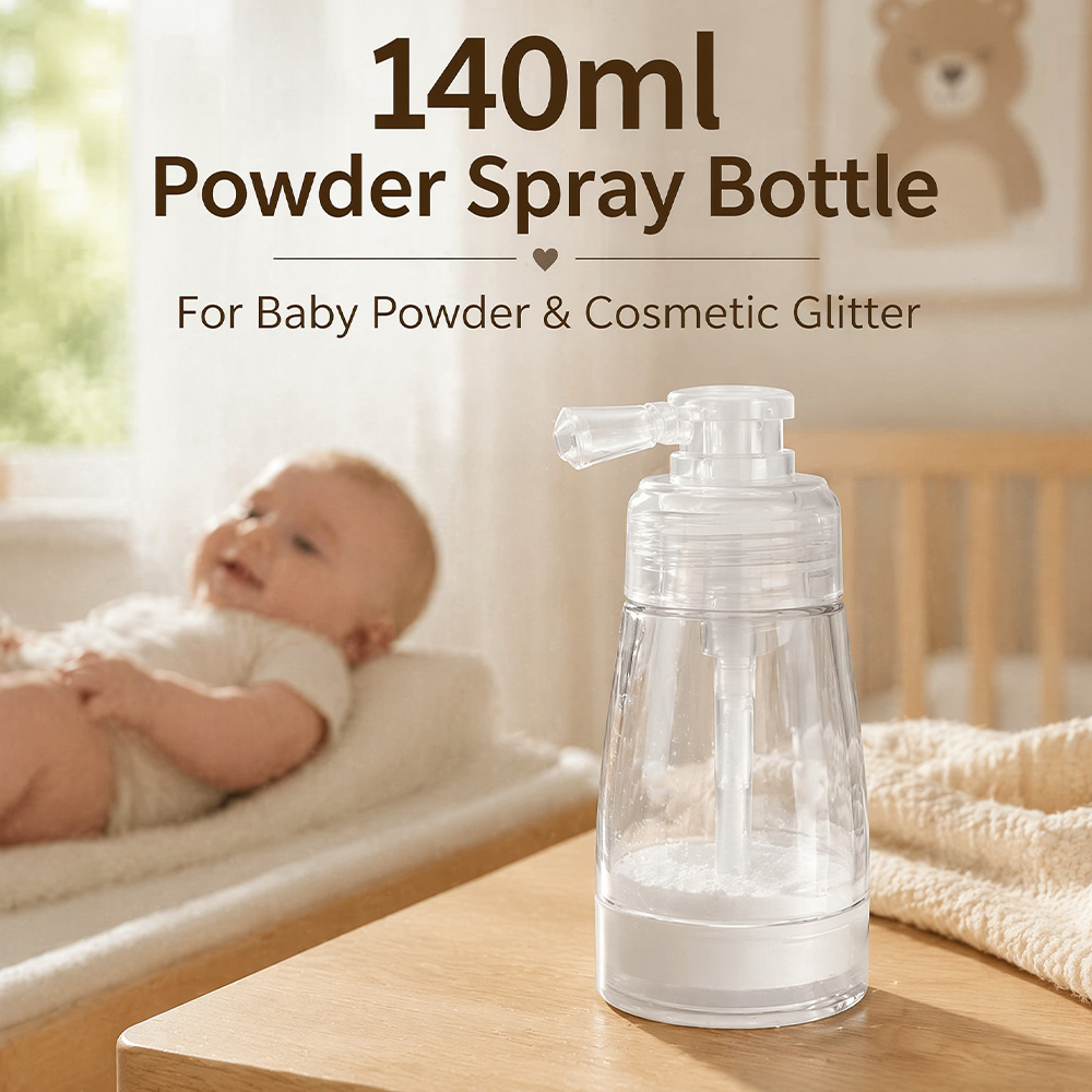 Misting Bottle Fine - 140ml Press-Type Dry Powder Spray Bottle,