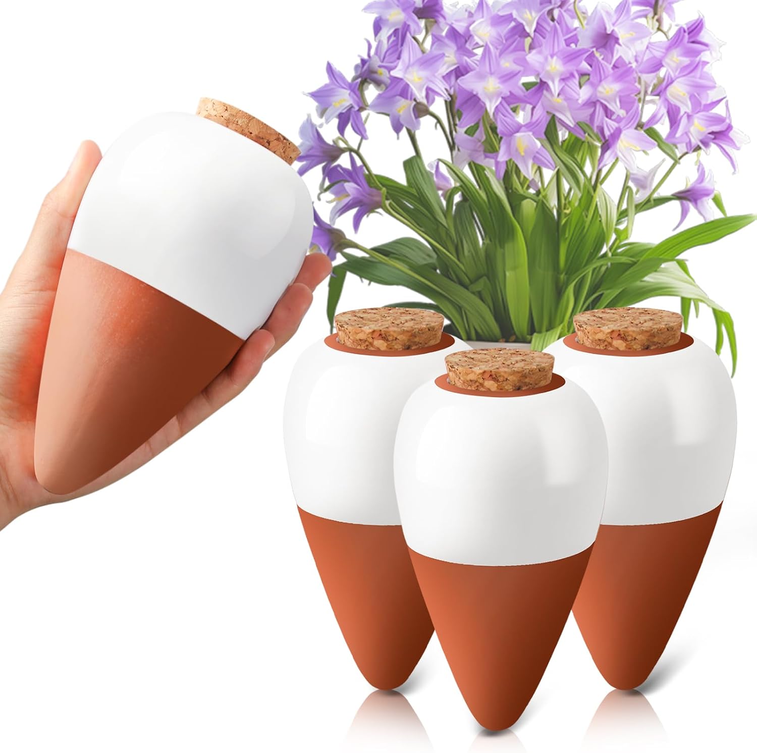 Self Watering Insert - Terracotta Watering Spikes,Self Watering Globe, Slow