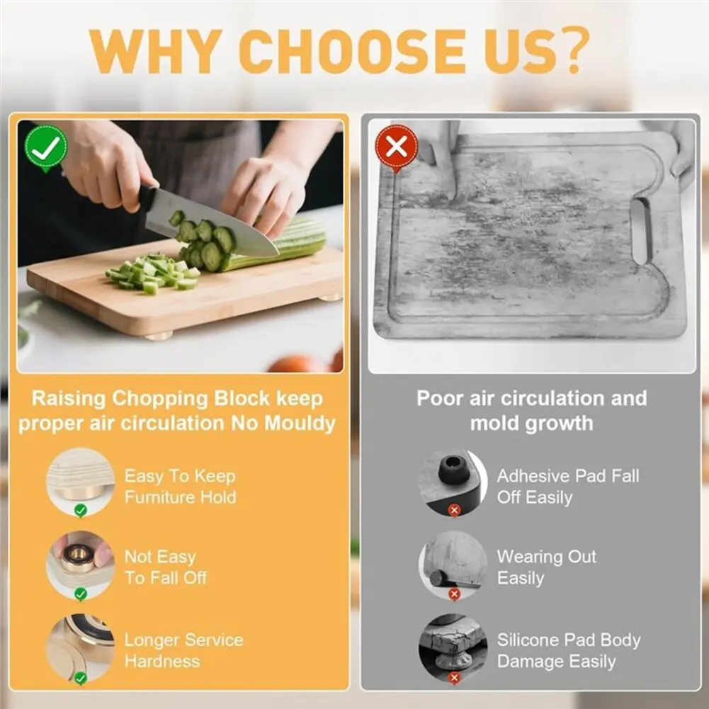 8 Brass Chopping Board Feet wi - đánh giá và giá Cutting Board Foam