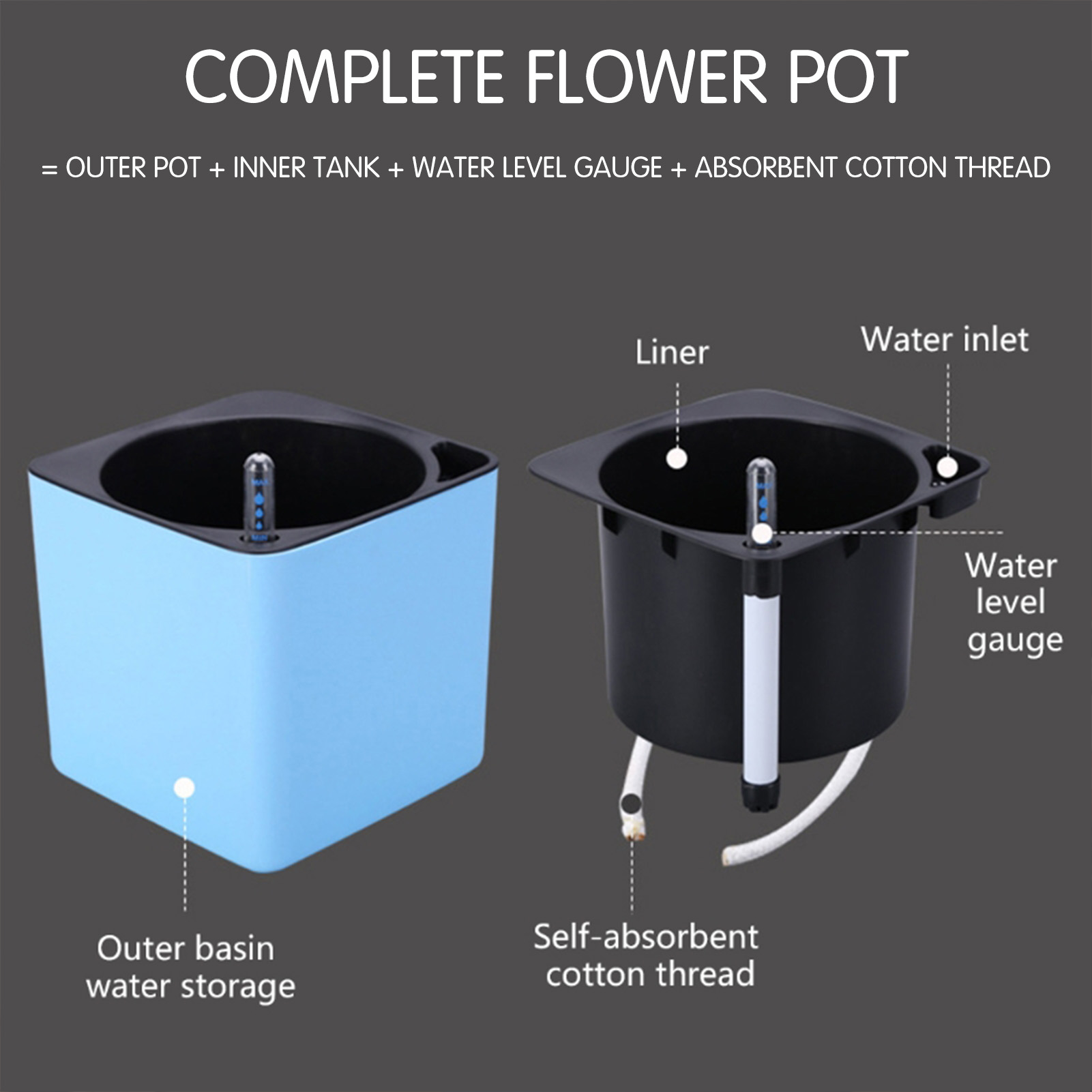 Automatic Self Watering Flower - đánh giá và giá Self Watering Insert