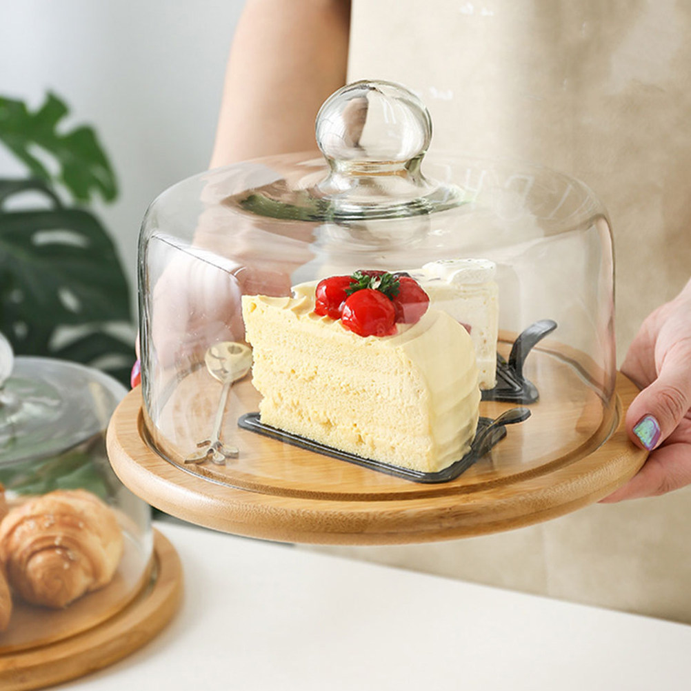 21Cm Clear Glass Cake Dome Cov - đánh giá và giá Plastic Dome Clear
