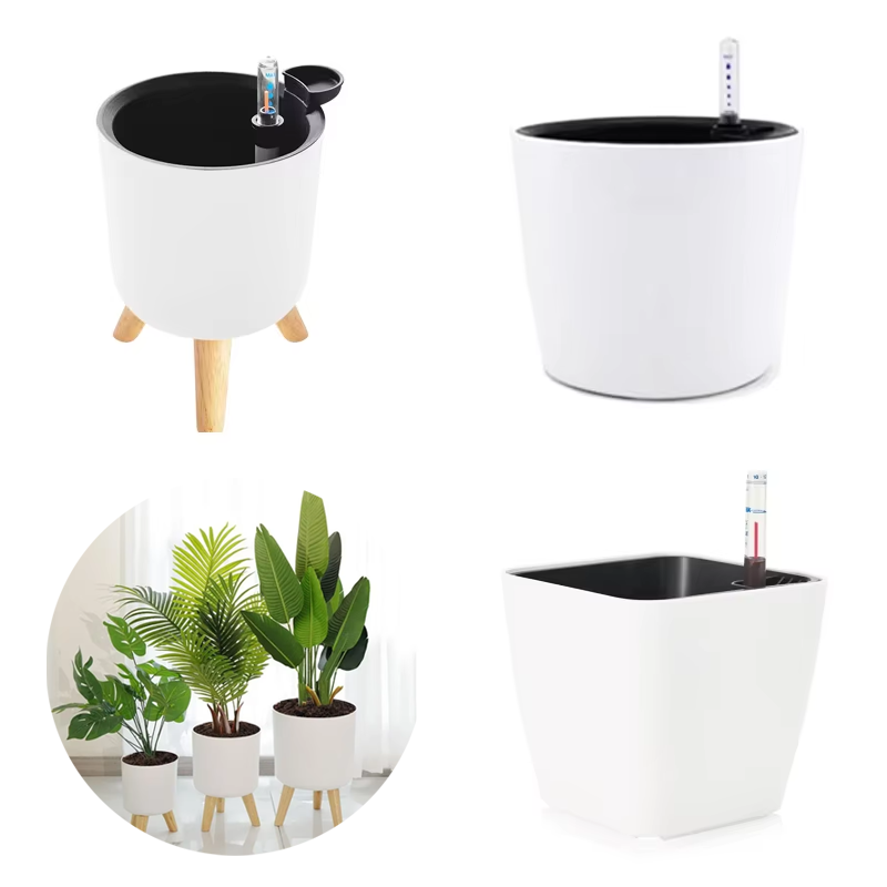 1PC Indoor Plastic Flowerpot S - đánh giá và giá Self Watering Insert