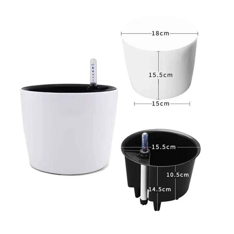 1PC Indoor Plastic Flowerpot S - đánh giá và giá Self Watering Insert
