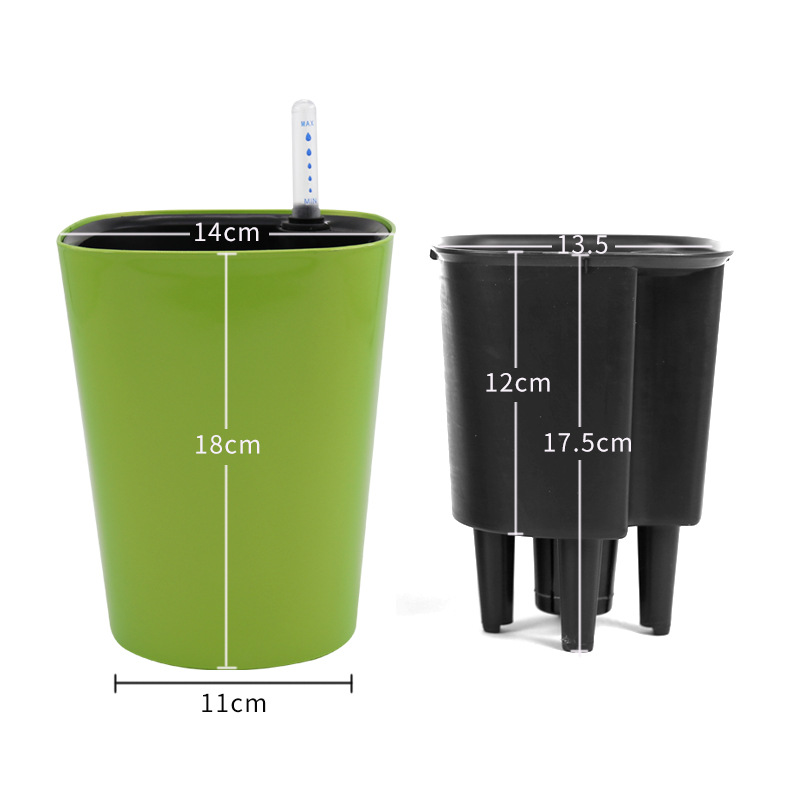 1PC Indoor Plastic Flowerpot S - đánh giá và giá Self Watering Insert