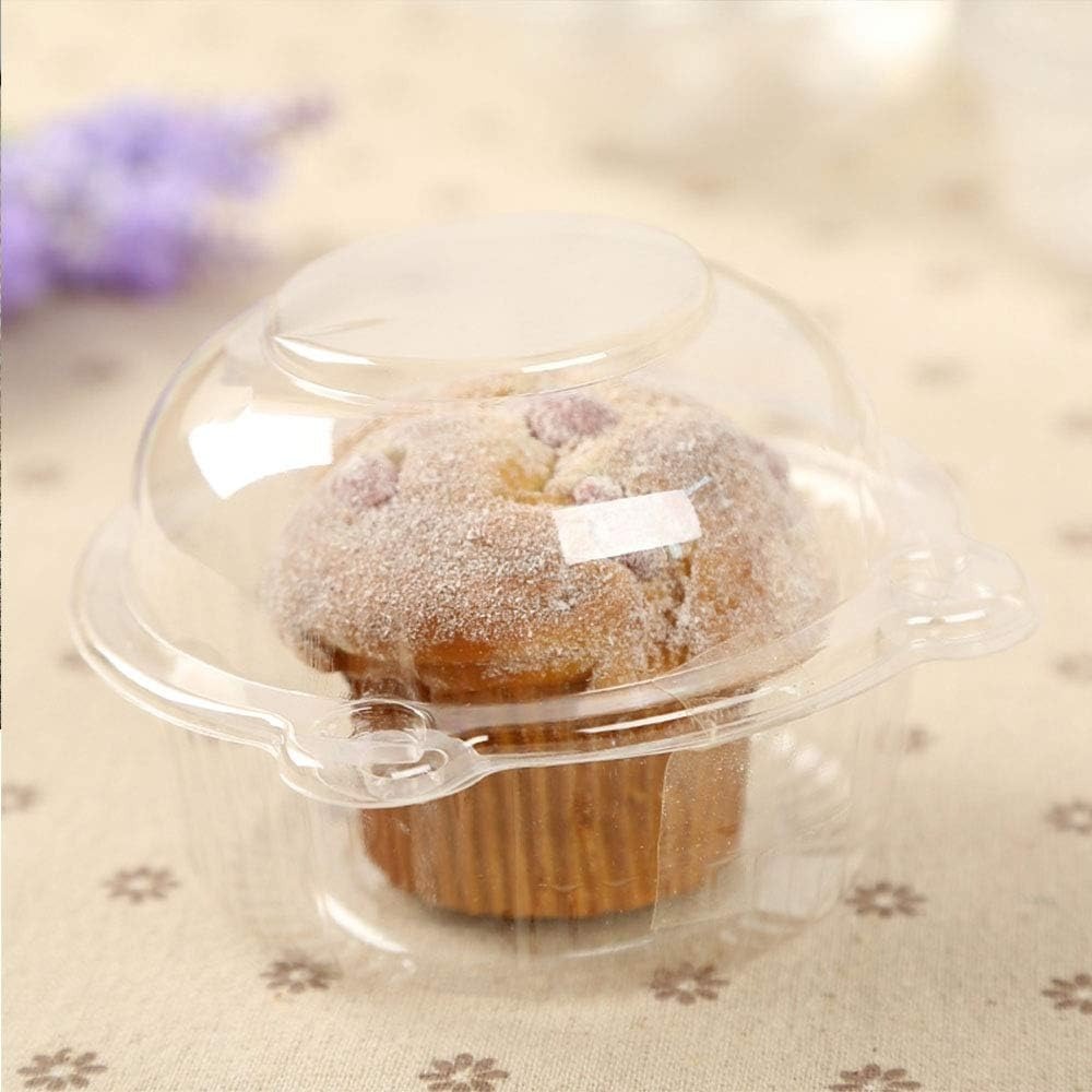 Cupcake Holders Individual,50  - đánh giá và giá Plastic Dome Clear