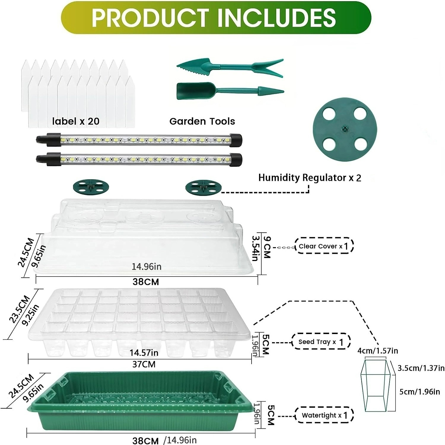 Seed Starter Tray with Grow Li - đánh giá và giá Humidity Dome Kit