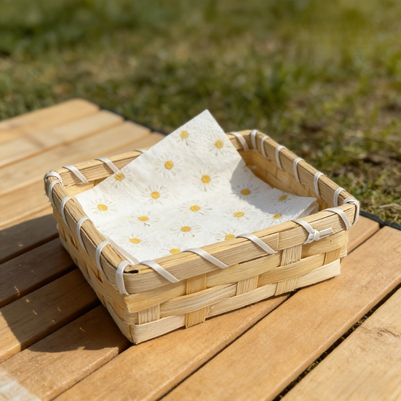 Handwoven Bamboo Napkin Basket - đánh giá và giá Agar Tissue Culture