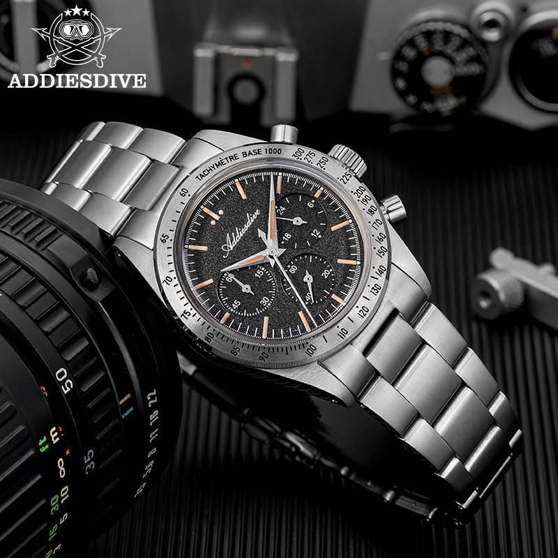 ADDIESDIVE 0S20 Chronograph Qu - đánh giá và giá Plastic Dome Clear