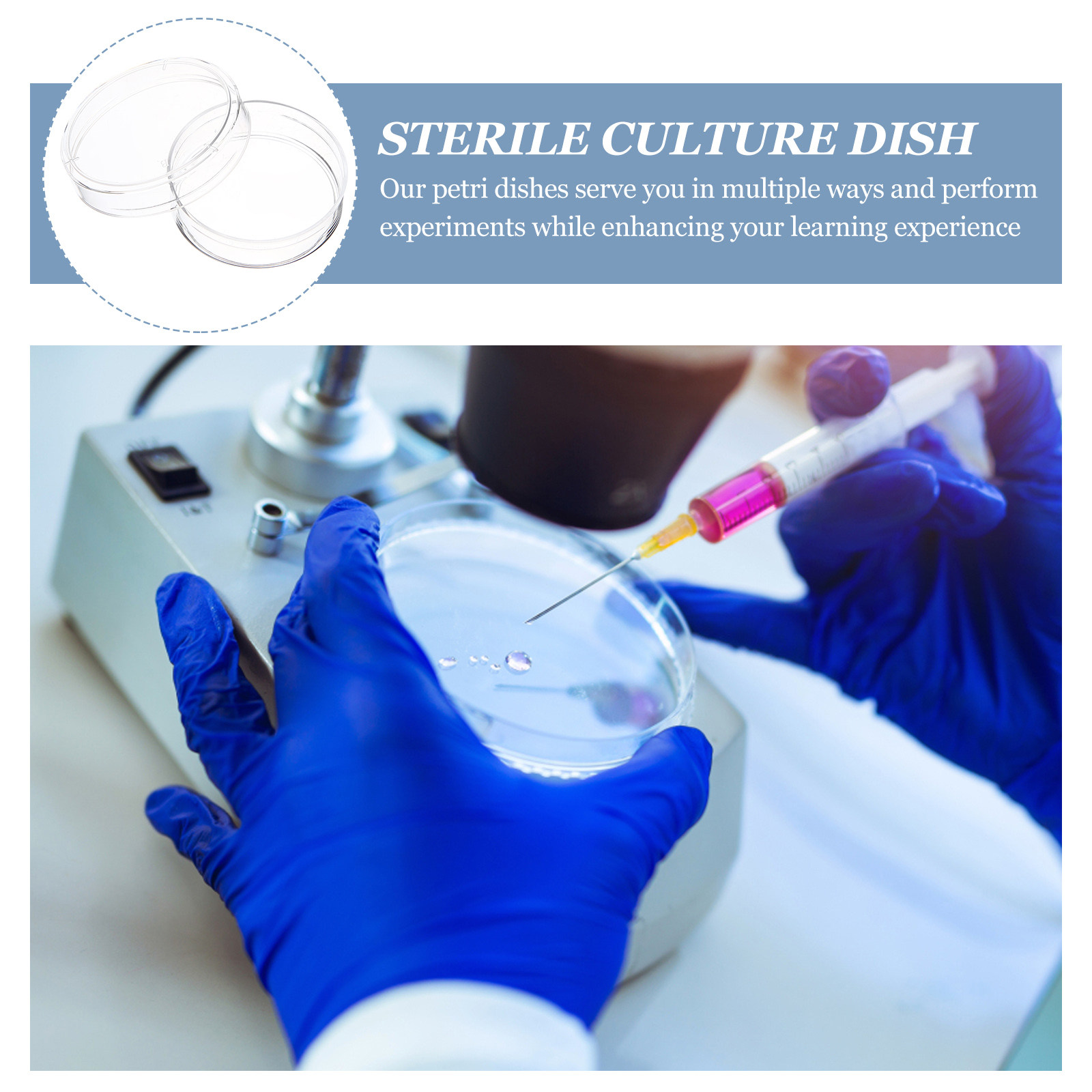 30Pcs Petri Dish Clear Plastic - đánh giá và giá Agar Tissue Culture