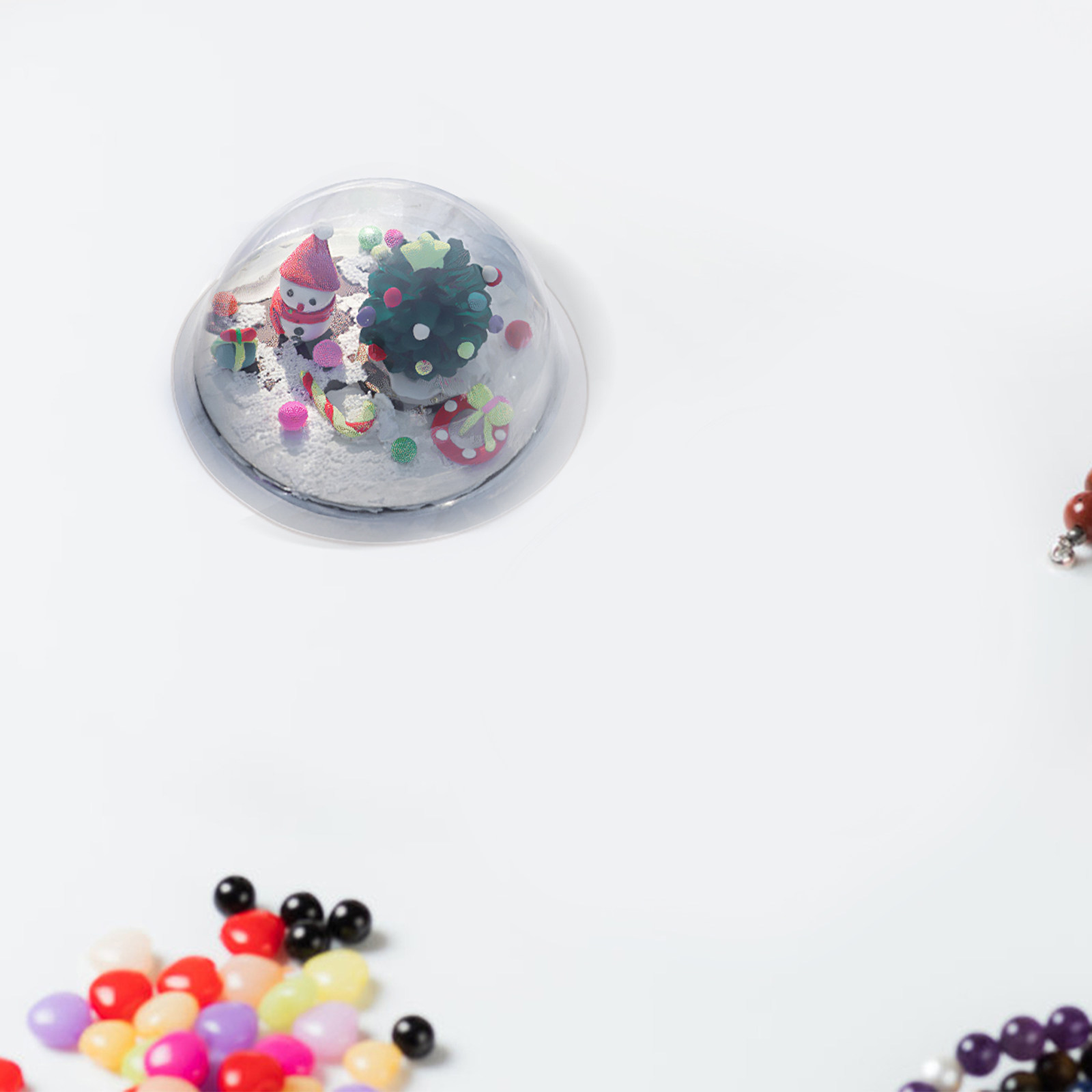 12Pcs Clear Fillable Plastic S - đánh giá và giá Plastic Dome Clear