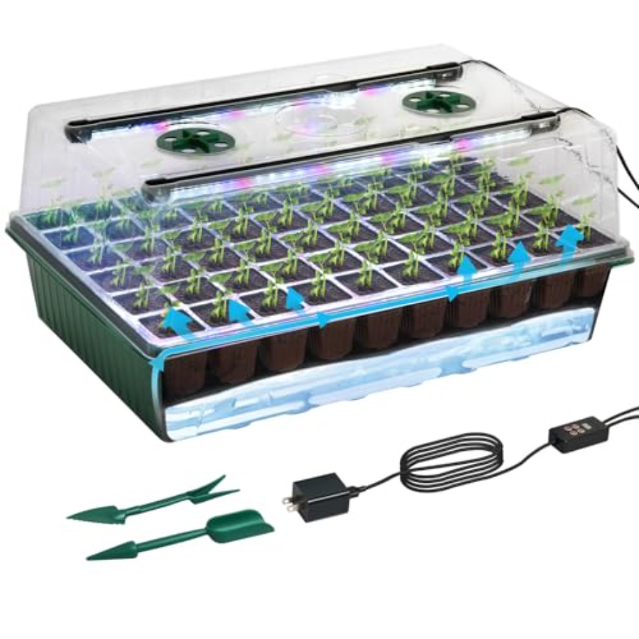 Seed Starter Tray with Grow Li - đánh giá và giá Humidity Dome Kit