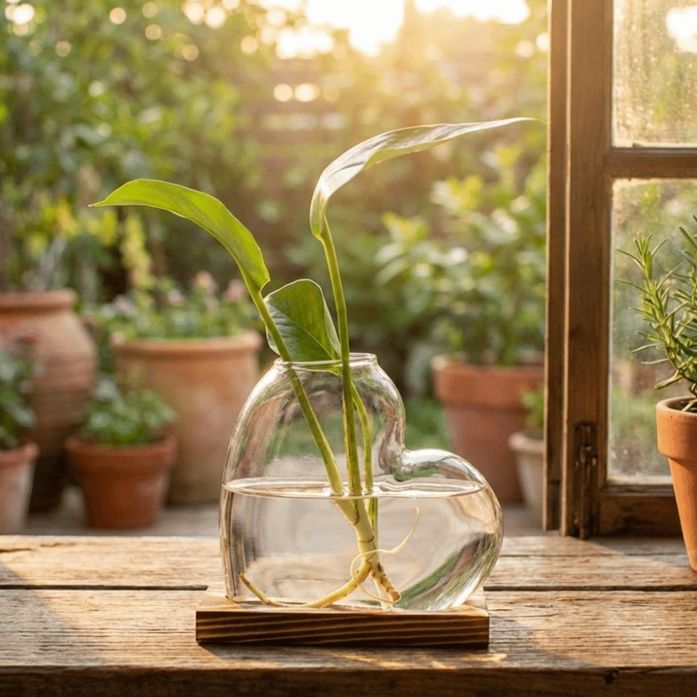 Transparent Hydroponic Glass V - đánh giá và giá Propagation Station Vase