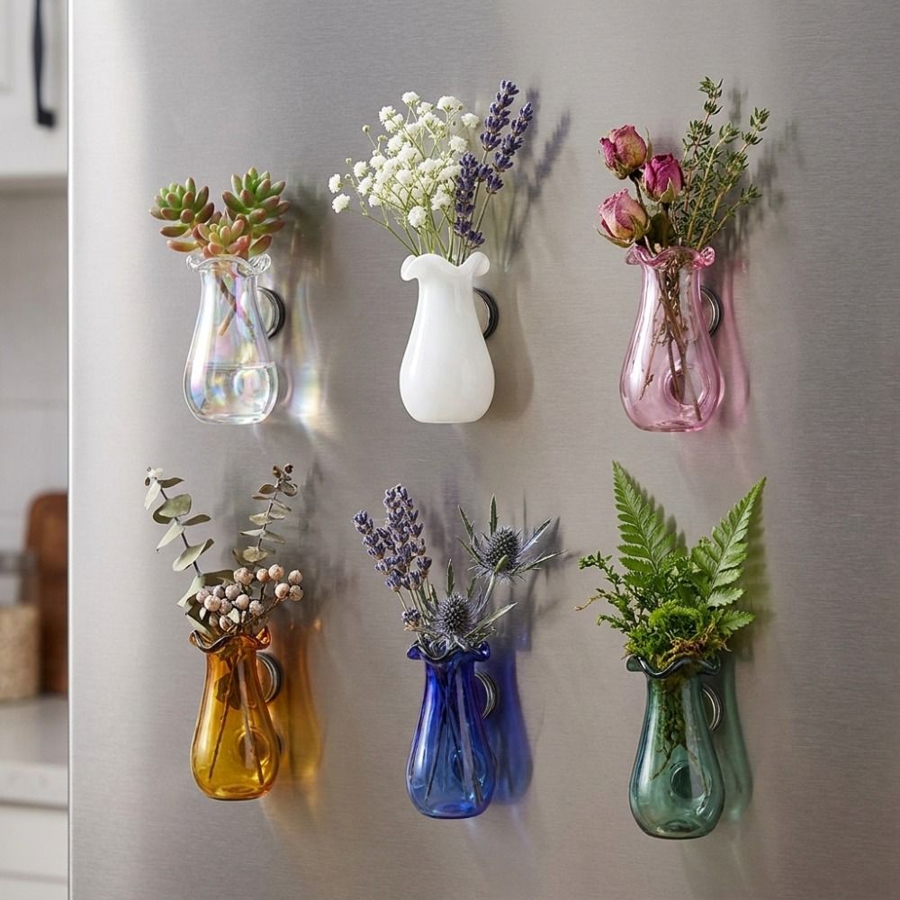 6Pcs DIY 3D Mini Vase Magnets  - đánh giá và giá Propagation Station Vase